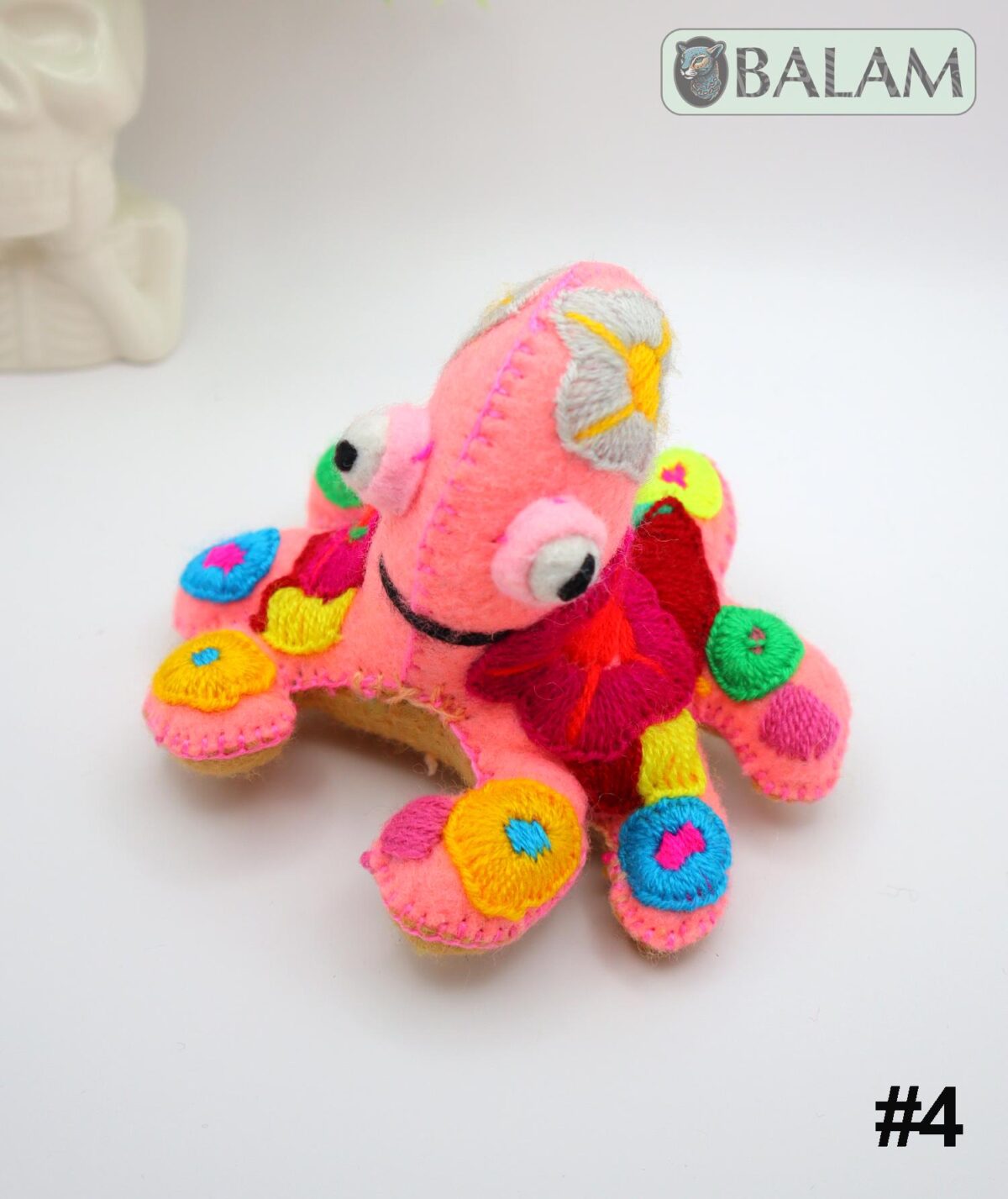 small stuffed animal, cow stuffed animal, Axolotl stuffed animal, Octopus plushie, Colorful Mexican handmade plushies. 5'' to 8'' tall - Image 6