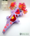 Axolotl stuffed animal, Axolotl Plush, Ajolote stuffed animal, Colorful Mexican handmade plushies. 12'' long