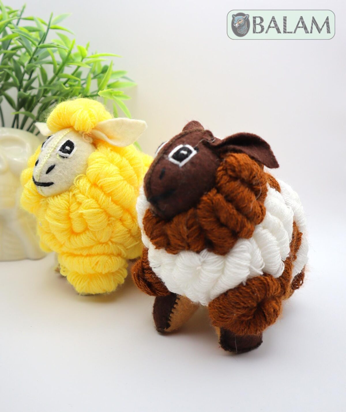 small stuffed animal, sheep stuffed animal, Borrego stuffed animal, Oveja plushie, Colorful Mexican handmade plushies. 5'' tall - Image 2