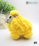 small stuffed animal, sheep stuffed animal, Borrego stuffed animal, Oveja plushie, Colorful Mexican handmade plushies. 5'' tall