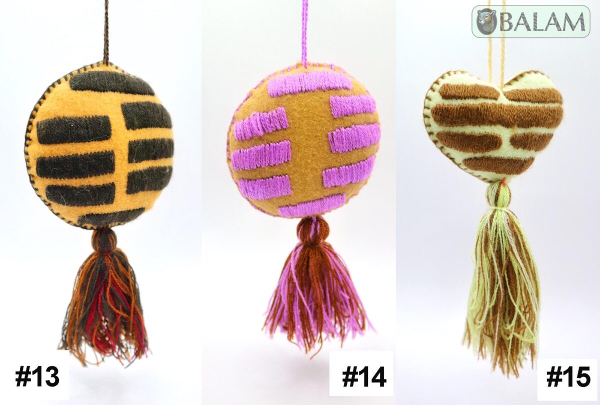Mexican Concha Pom Pom tassel, Donuts ornament, Donas Ornament, Mexican Felt Pom Pom, Conchas y donas. - Image 6