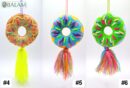 Mexican Concha Pom Pom tassel, Donuts ornament, Donas Ornament, Mexican Felt Pom Pom, Conchas y donas.