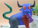 Bull alebrije, Alebrije from Oaxaca, alebrije, Copal wood sculpture, Wood Art, Alebrije art, Toro Alebrije.