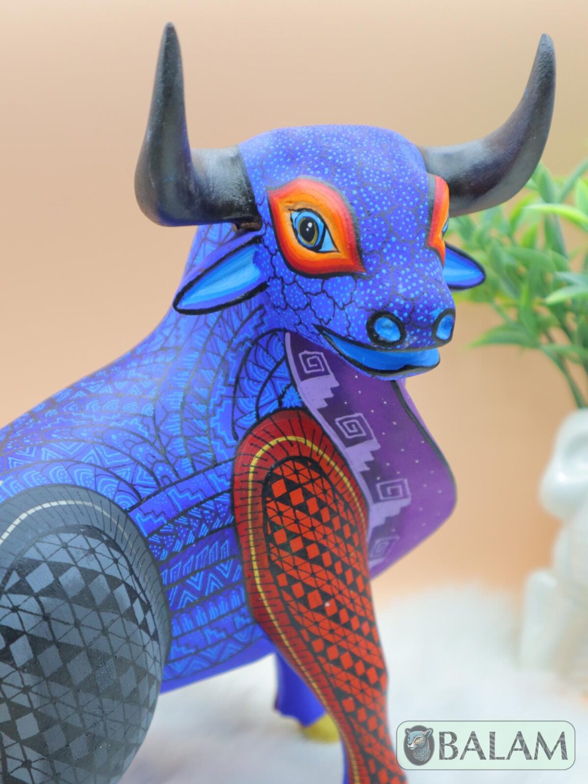 Bull alebrije, Alebrije from Oaxaca, alebrije, Copal wood sculpture, Wood Art, Alebrije art, Toro Alebrije.