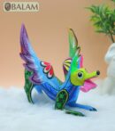 Playful Doggy, Playful Dante, Xoloitzcuintle Alebrije, Wood copal sculpture, Dog Alebrije, Dog with wings, Cute puppy, Alebrije Oaxaca art