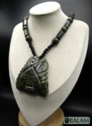 Ceremonial Necklace, Cinteotl Maize God, Huhunahpu Mayan god, Mayan Jade bead Necklace, Mayan Jade, Protective Necklace, Native Mayan.