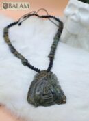 Ceremonial Necklace, Cinteotl Maize God, Huhunahpu Mayan god, Mayan Jade bead Necklace, Mayan Jade, Protective Necklace, Native Mayan.