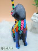 Night Cat alebrije, Gatito alebrije, Alebrije from Oaxaca, Cat alebrije, Copal wood sculpture, Wood Art, Alebrije art.