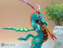 Dragon alebrije, Alebrije from Oaxaca, alebrije, Copal wood sculpture, Wood Art, Alebrije art, Dragon, snake with wings, magical creature.