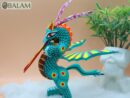 Dragon alebrije, Alebrije from Oaxaca, alebrije, Copal wood sculpture, Wood Art, Alebrije art, Dragon, snake with wings, magical creature.