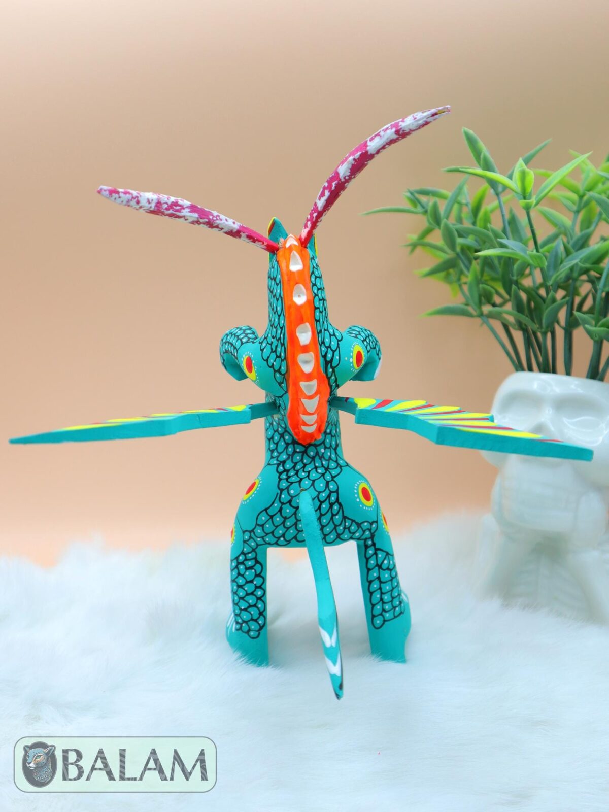 Dragon alebrije, Alebrije from Oaxaca, alebrije, Copal wood sculpture, Wood Art, Alebrije art, Dragon, snake with wings, magical creature. - Image 8