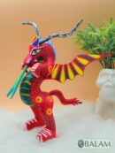 Dragon alebrije, Alebrije from Oaxaca, alebrije, Copal wood sculpture, Wood Art, Alebrije art, Dragon, snake with wings, magical creature.