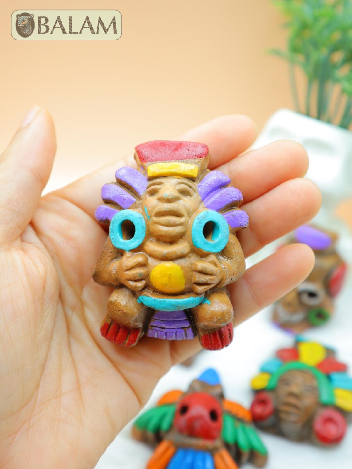 Aztec Whistle, Bird whistle, Silbato de barro, Mayan whistle. Clay Whistle. read description - Image 8