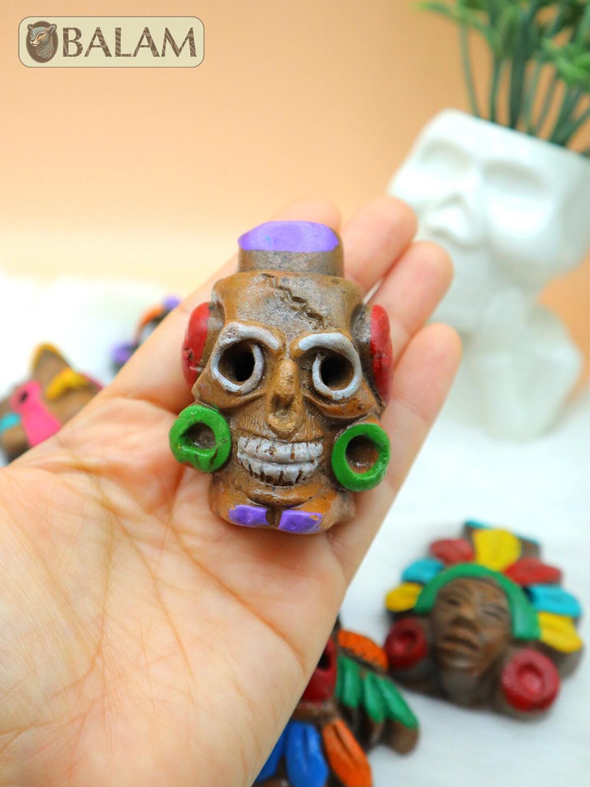 Aztec Whistle, Bird whistle, Silbato de barro, Mayan whistle. Clay Whistle. read description - Image 10