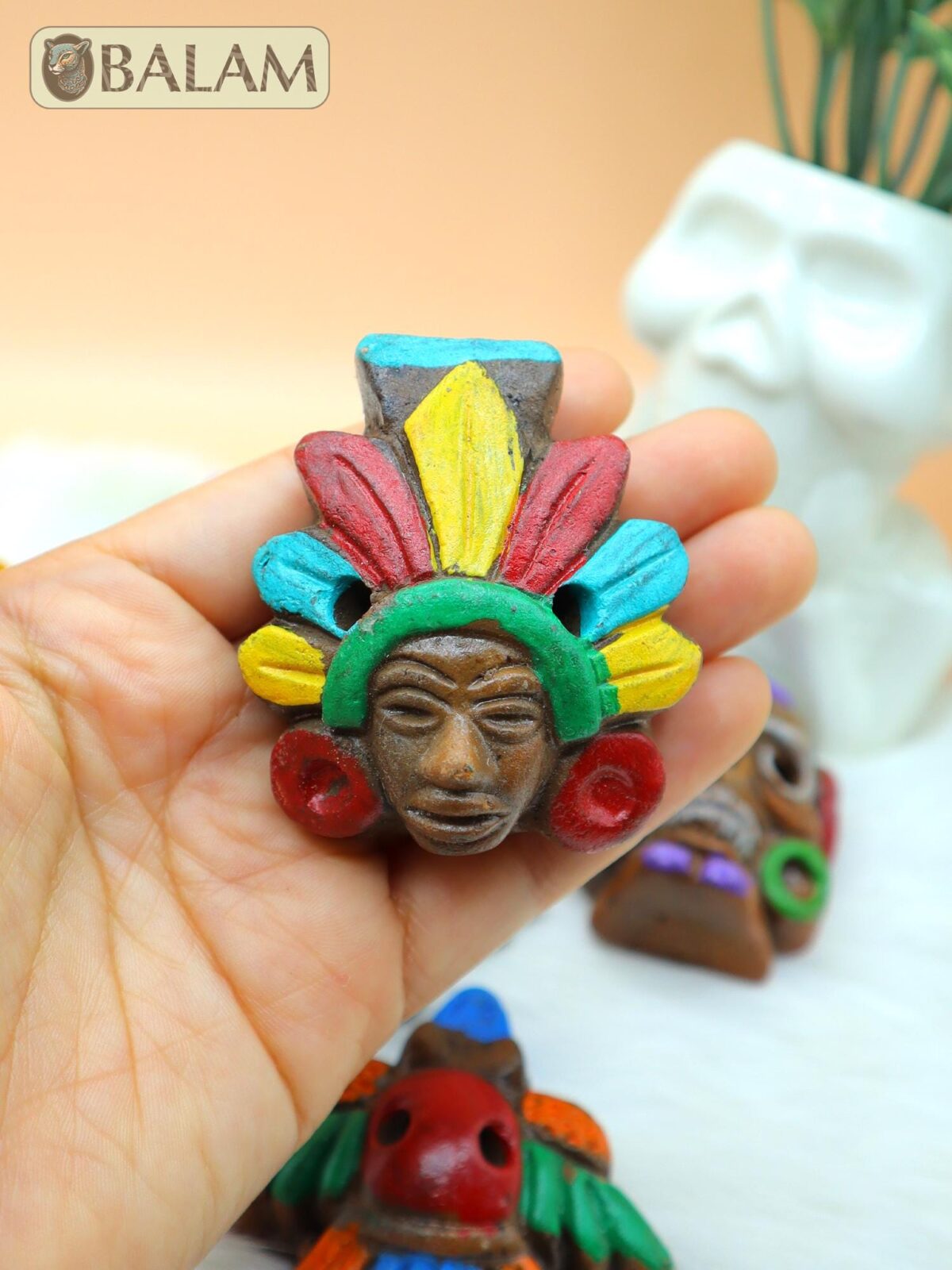 Aztec Whistle, Bird whistle, Silbato de barro, Mayan whistle. Clay Whistle. read description - Image 9