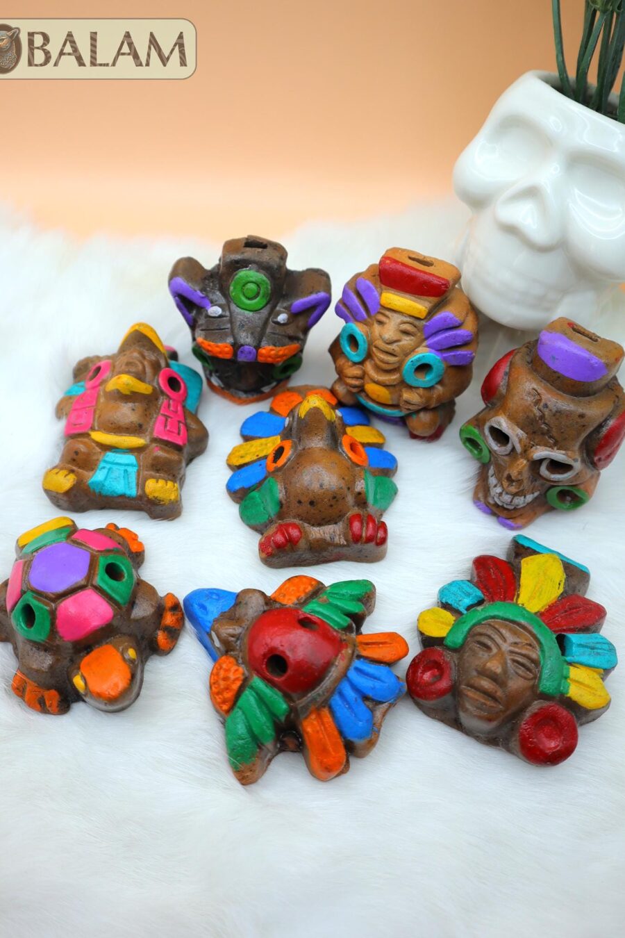 Aztec Whistle, Bird whistle, Silbato de barro, Mayan whistle. Clay Whistle. read description