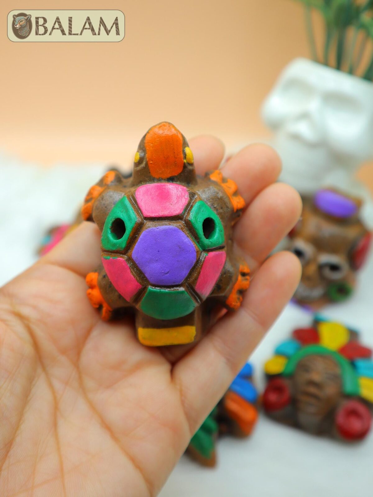 Aztec Whistle, Bird whistle, Silbato de barro, Mayan whistle. Clay Whistle. read description - Image 3