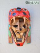 Mayan Warrior Mask, Cedar wooden duality mask, Duality mask, jaguar mask, Jaguar duality warrior mask, Mayan duality mask. 12 inches, Heavy