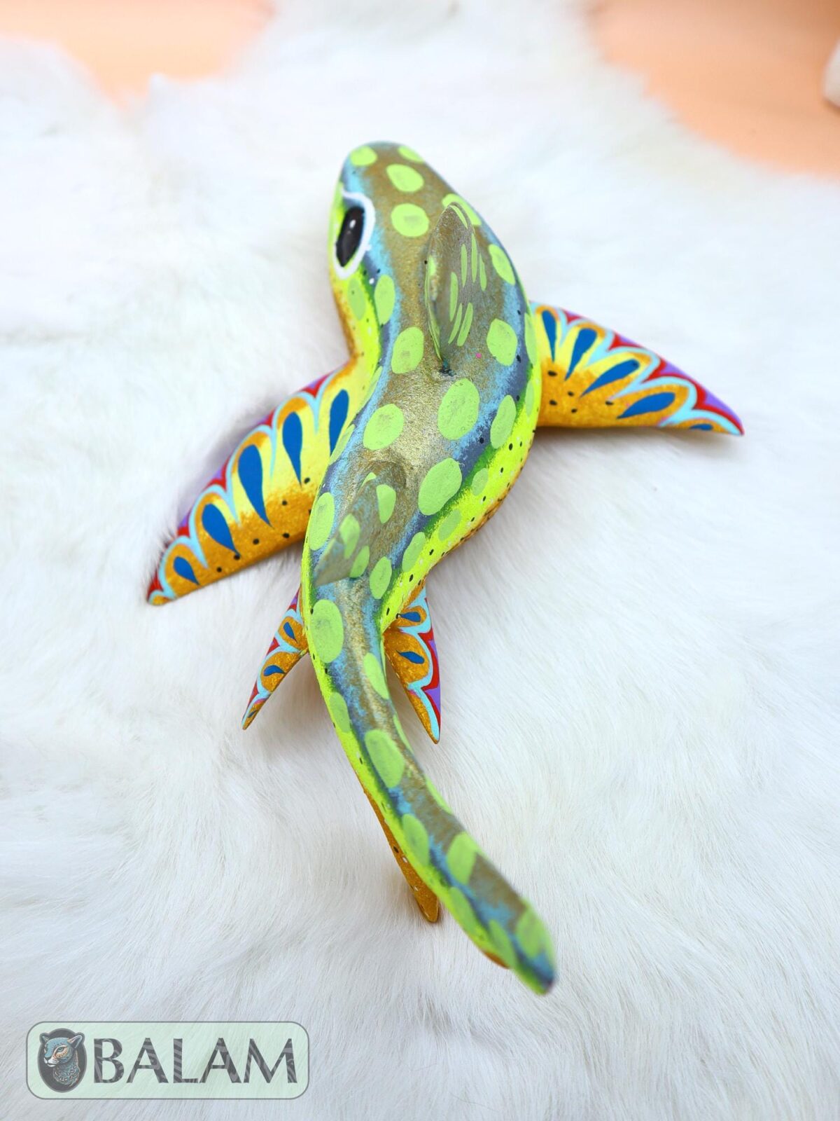 Tiburon alebrije, Shark alebrije, Alebrije from Oaxaca, Copal wood sculpture, Alebrije art, Shark sculpture, tiburon alebrije, amazing shark - Image 5