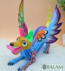 Playful Doggy, Playful Dante, Xoloitzcuintle Alebrije, Wood copal sculpture, Dog Alebrije, Dog with wings, Cute puppy, Alebrije Oaxaca art