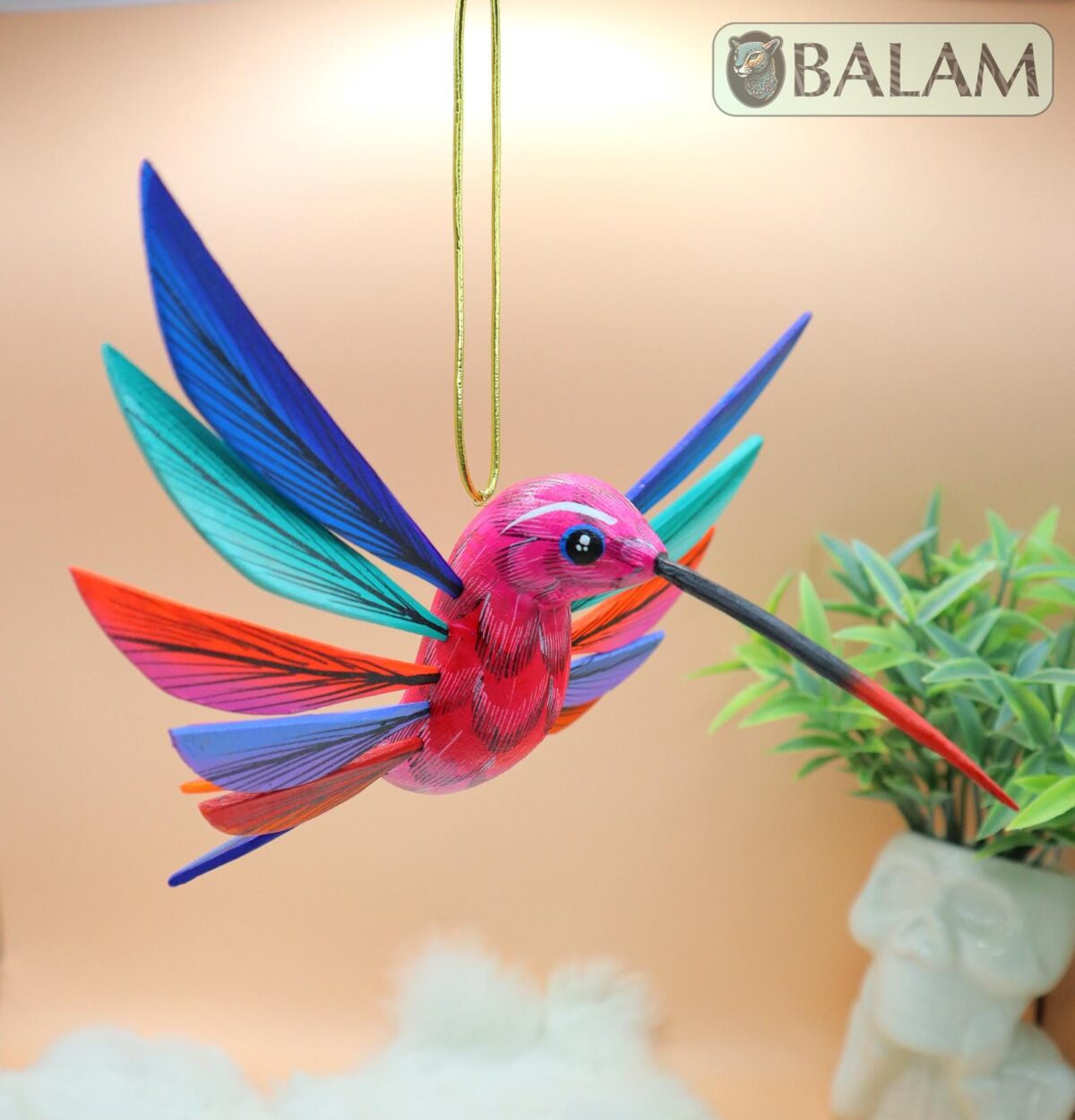 Hummingbird Alebrije, Hummingbird ornament, Wood copal sculpture, hummingbird, bird alebrije, Colibri alebrije, Big hummingbird alebrije.