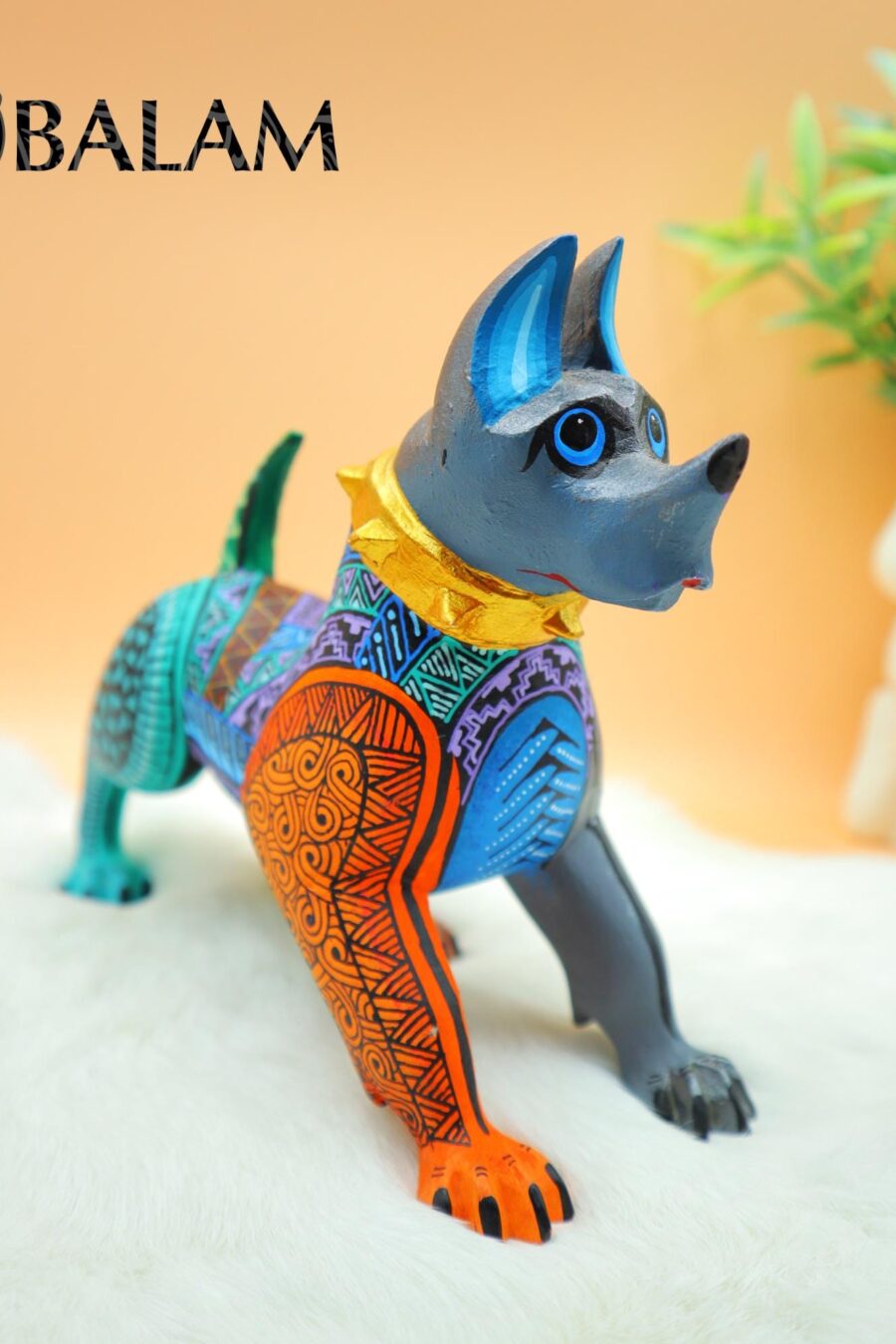 Dog alebrije, Alebrije from Oaxaca, alebrije, Copal wood sculpture, Wood Art, Alebrije art Doggy alebrije