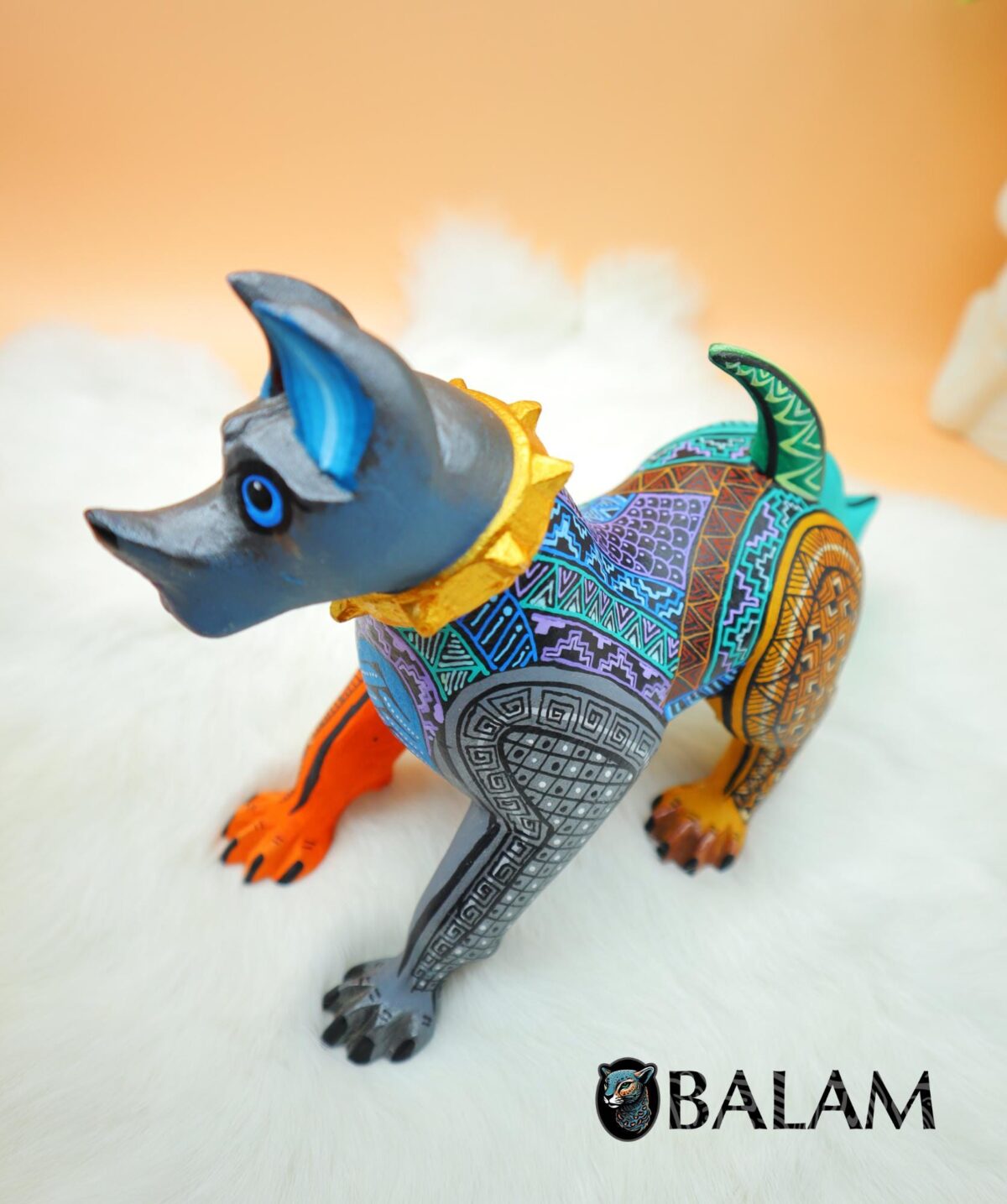 Dog alebrije, Alebrije from Oaxaca, alebrije, Copal wood sculpture, Wood Art, Alebrije art Doggy alebrije - Image 6