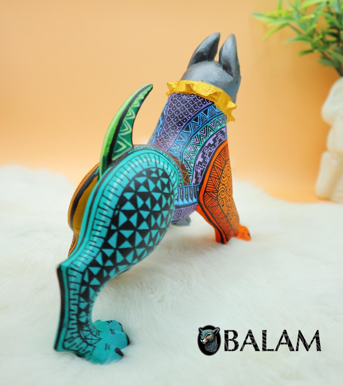 Dog alebrije, Alebrije from Oaxaca, alebrije, Copal wood sculpture, Wood Art, Alebrije art Doggy alebrije - Image 4
