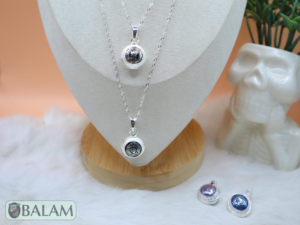 Angel Caller, Harmony ball, Chime bell pendant, 16 mm pendant (Small), 925 silver. Mayan symbols, Aztec Symbols. Read Description - Image 3