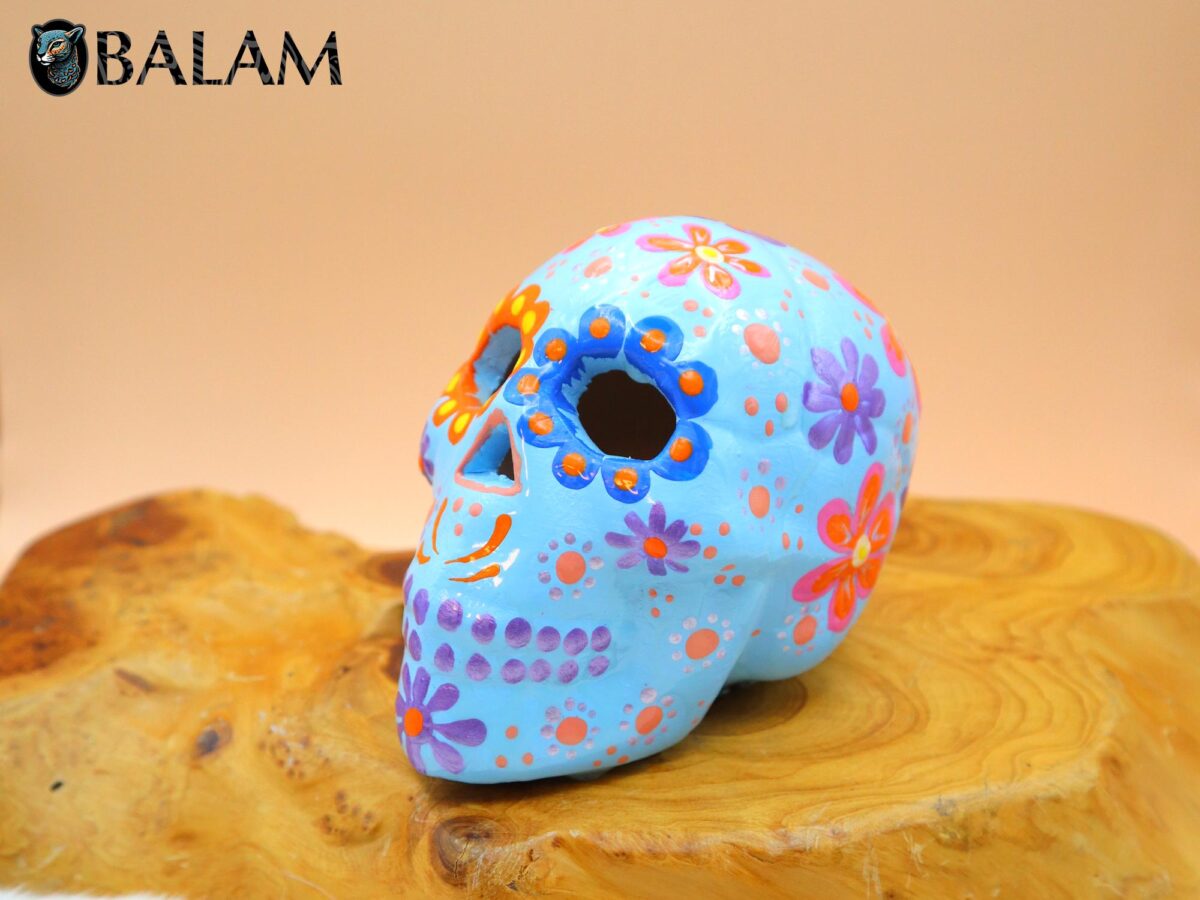 Sugar skull decor, Sugar Skull hand painted, ceramic Sugar skull, Dia de Muertos, Art skull.