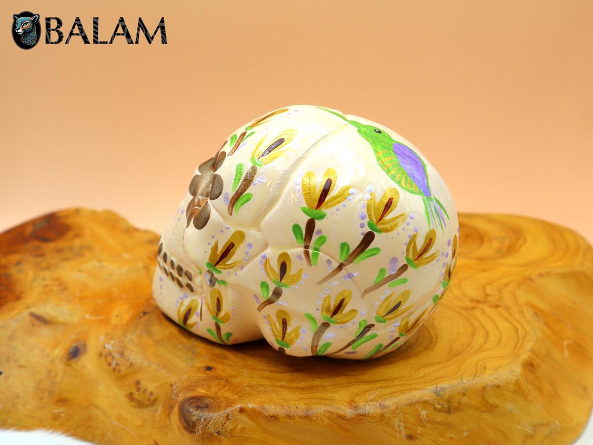 Sugar skull decor, Sugar Skull hand painted, ceramic Sugar skull, Dia de Muertos, Art skull. - Image 6