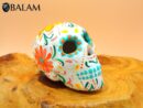 Sugar skull decor, Sugar Skull hand painted, ceramic Sugar skull, Dia de Muertos, Art skull.