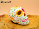 Sugar skull decor, Sugar Skull hand painted, ceramic Sugar skull, Dia de Muertos, Art skull.