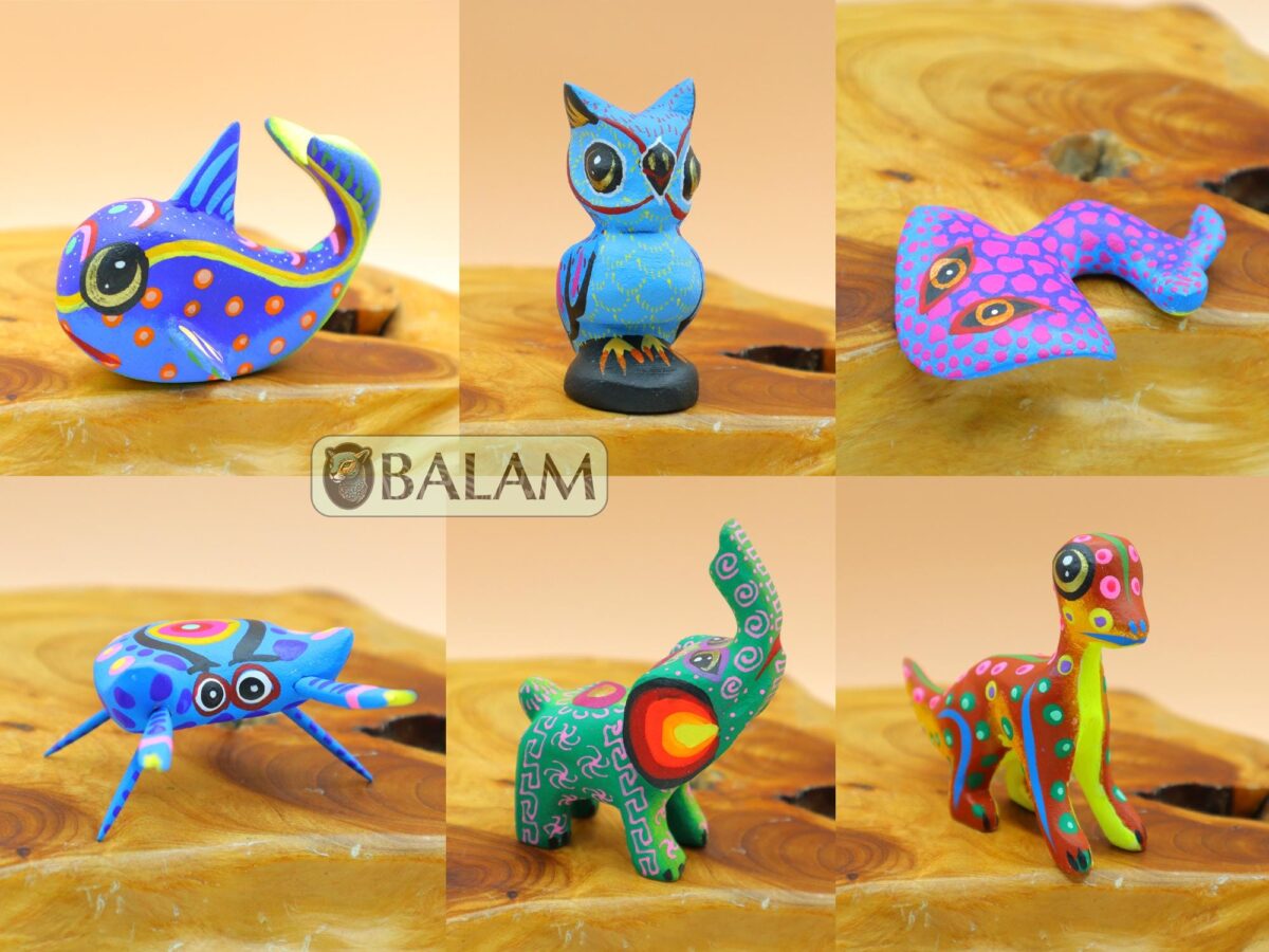 Small Premium alebrije, Buho alebrije, Doggy, Axolotl, Bunny, Bull, Stingray, snail, Cat, Alebrije from Oaxaca, Read description - Image 9