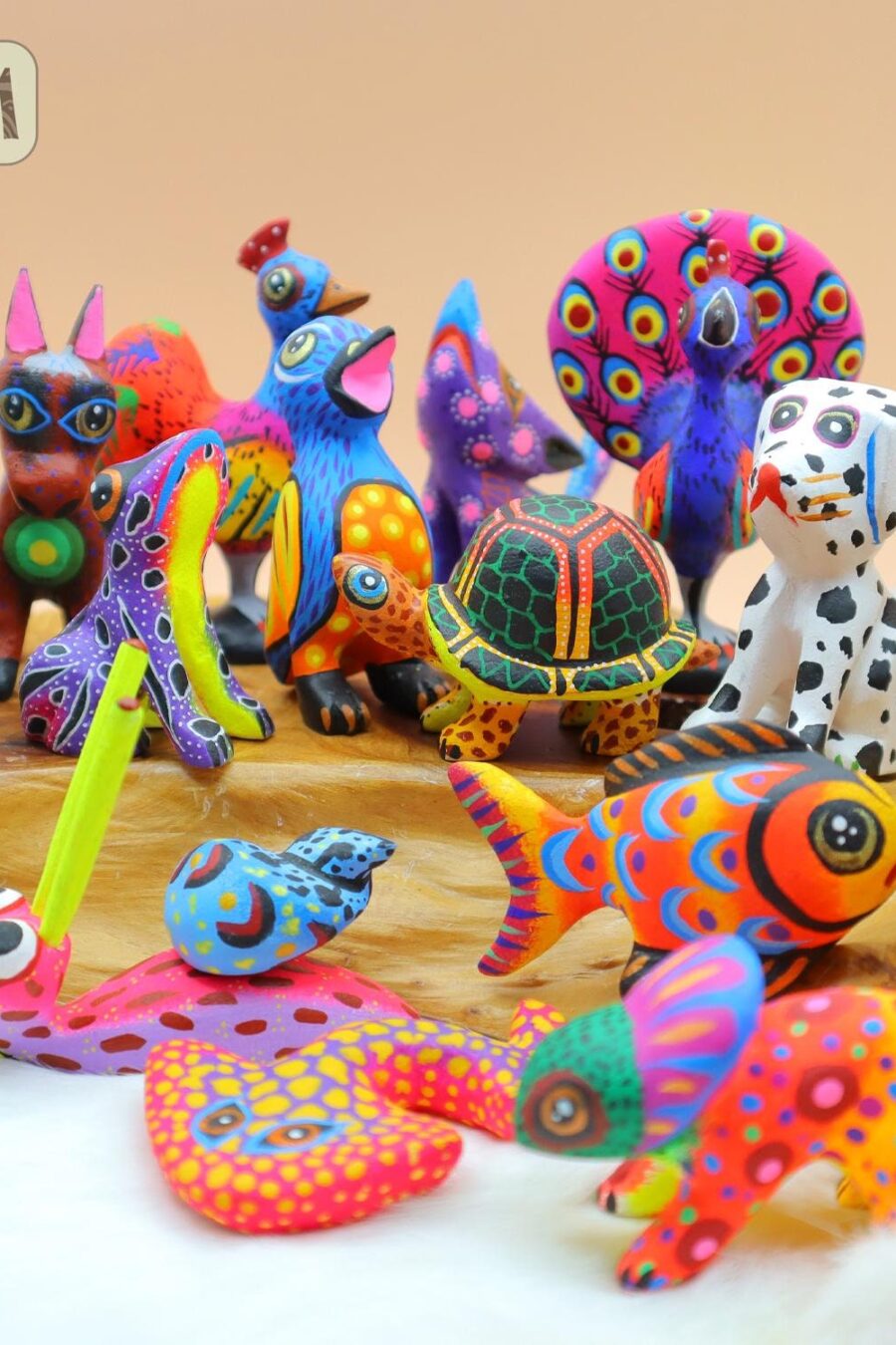 Small Premium alebrije, Buho alebrije, Doggy, Axolotl, Bunny, Bull, Stingray, snail, Cat, Alebrije from Oaxaca, Read description