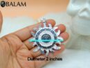 Silver Sun pendant, Mayan Calendar sun, 2 inches pendant, 925 silver. Mayan symbols. Read Description
