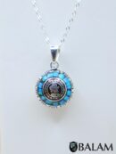 Angel Caller, Harmony ball, Chime bell pendant, 21 mm pendant (Medium), 925 silver. Mayan Aztec Calendar. Read Description