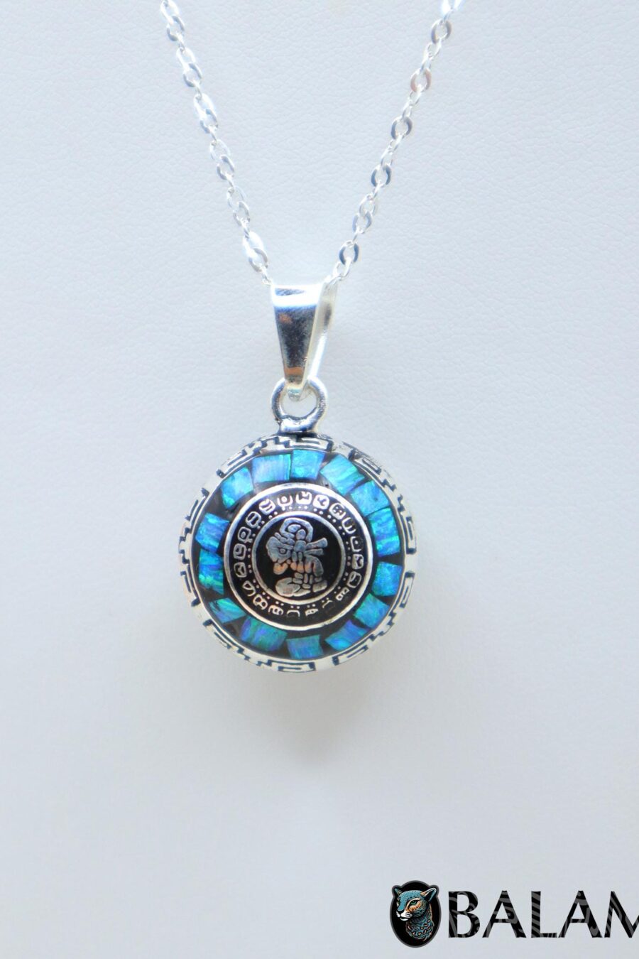 Angel Caller, Harmony ball, Chime bell pendant, 21 mm pendant (Medium), 925 silver. Mayan Aztec Calendar. Read Description