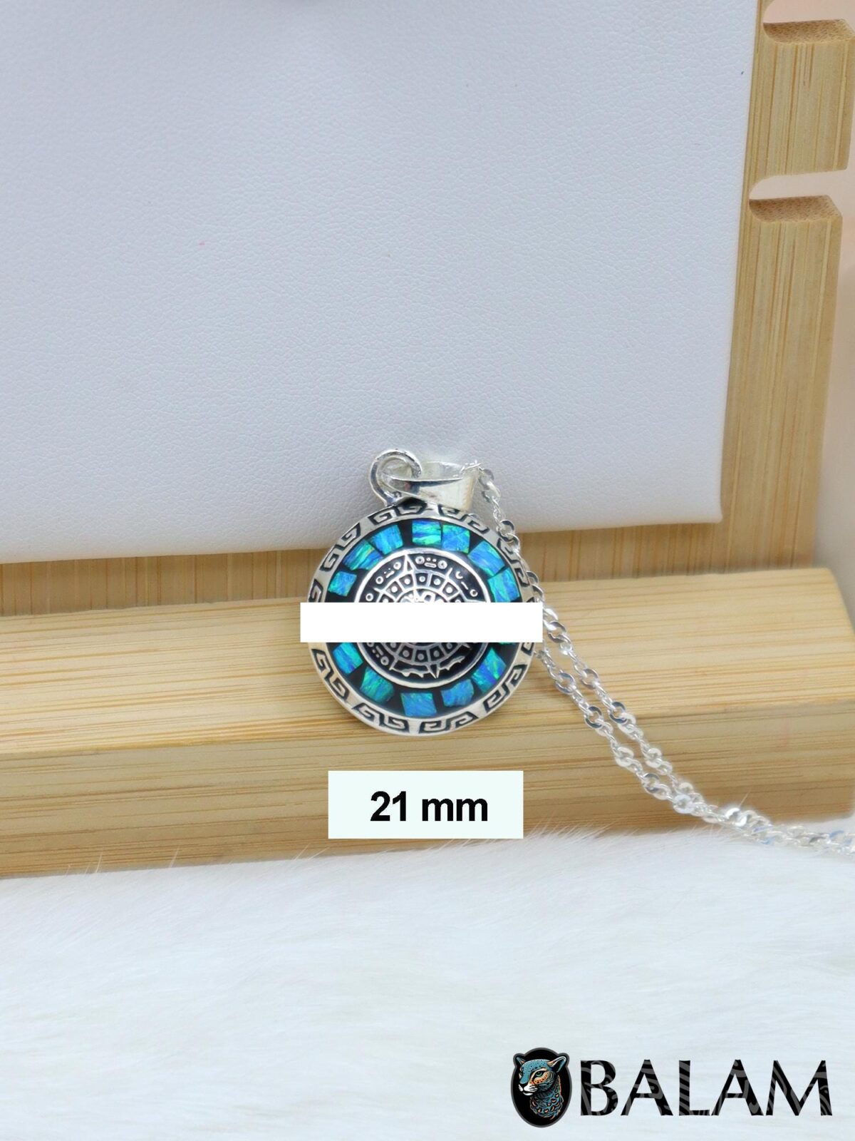 Angel Caller, Harmony ball, Chime bell pendant, 21 mm pendant (Medium), 925 silver. Mayan Aztec Calendar. Read Description - Image 5