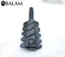 Macuahuitl pendant, Aztec weapon, green jade pendant, Ceremonial Necklace, Jade Necklace. Aztec god. Read Description
