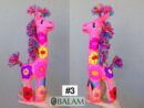 Giraffe stuffed animal, Colorful Mexican handmade plushies, stuffed natural felt animals, Mexican toys, Giraffe Plushies. 16'' tall