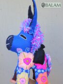 Donkey stuffed animal, Lion stuffed animal, Colorful Mexican handmade plushies, stuffed natural felt animal, Donkey Plushies. 10 - 12'' tall