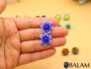 Stud Earrings, Mexican bead stud earrings, Mexican stud, Bead stud.