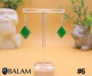 Aventurine Earrings, Gemstone earrings, silver wire .925, Silver plated hook.