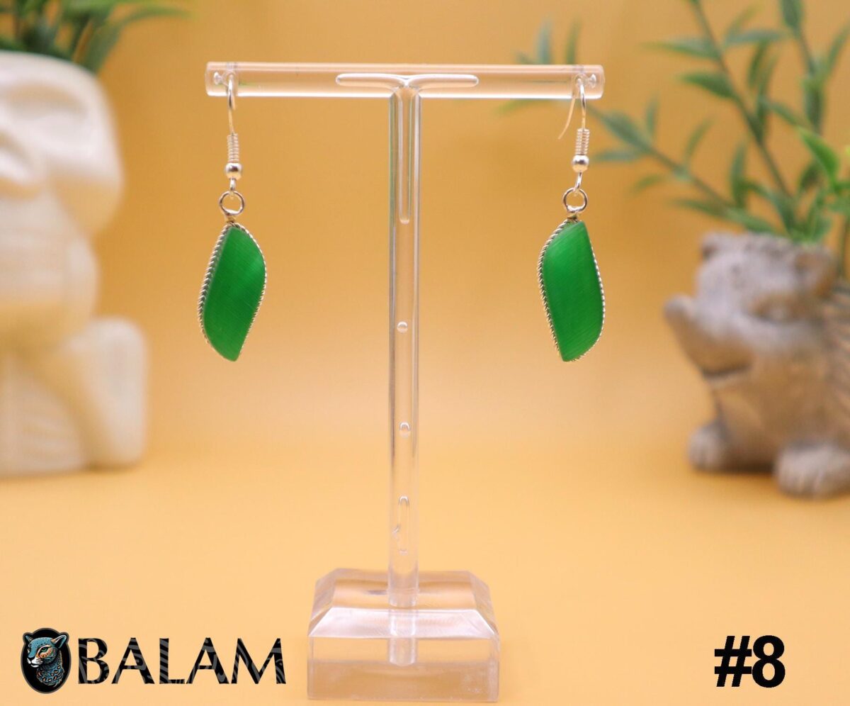 Aventurine Earrings, Gemstone earrings, silver wire .925, Silver plated hook. - Image 9