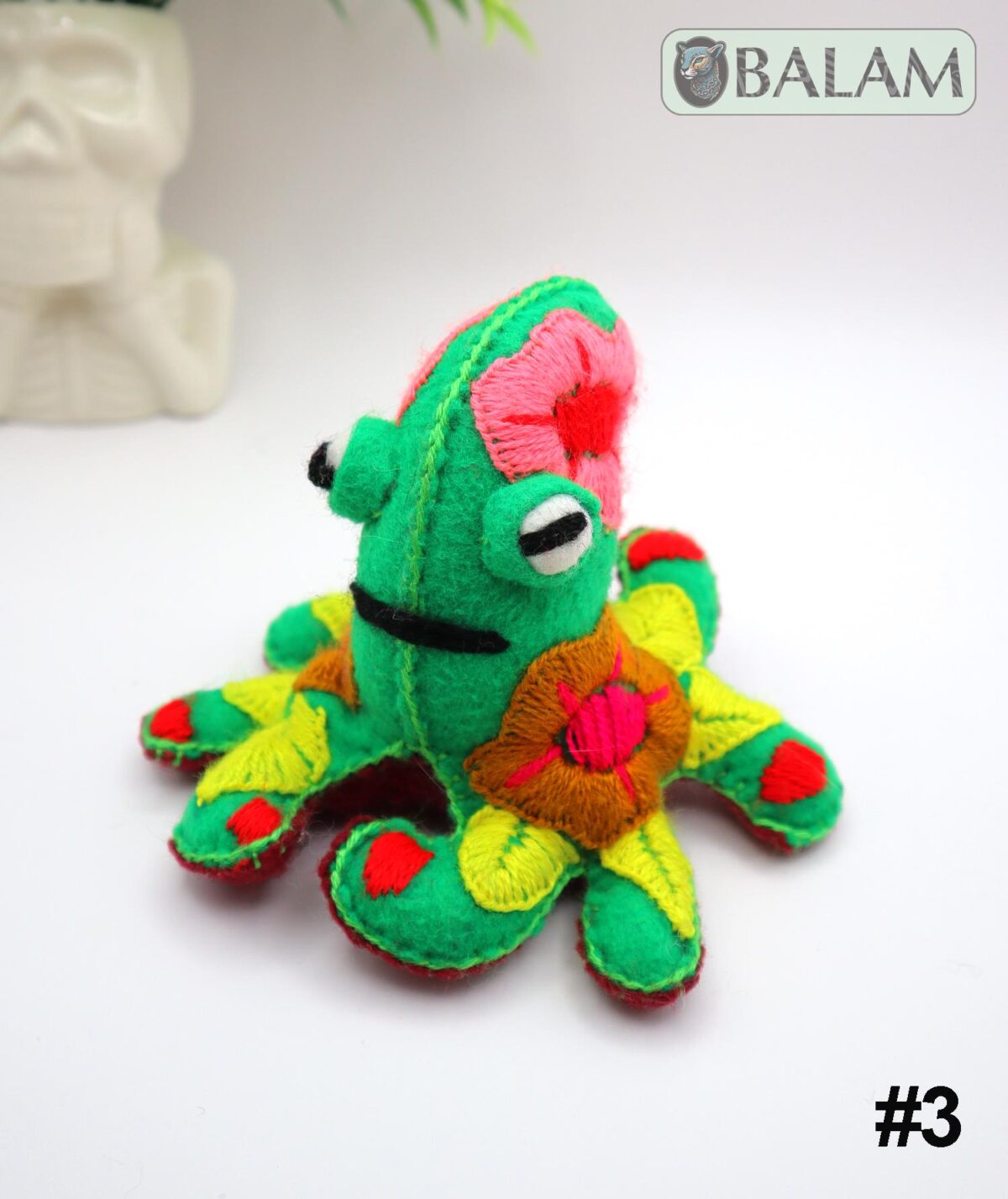 small stuffed animal, cow stuffed animal, Axolotl stuffed animal, Octopus plushie, Colorful Mexican handmade plushies. 5'' to 8'' tall - Image 5