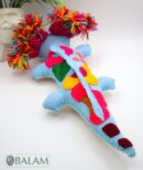 Axolotl stuffed animal, Axolotl Plush, Ajolote stuffed animal, Colorful Mexican handmade plushies. 12'' long