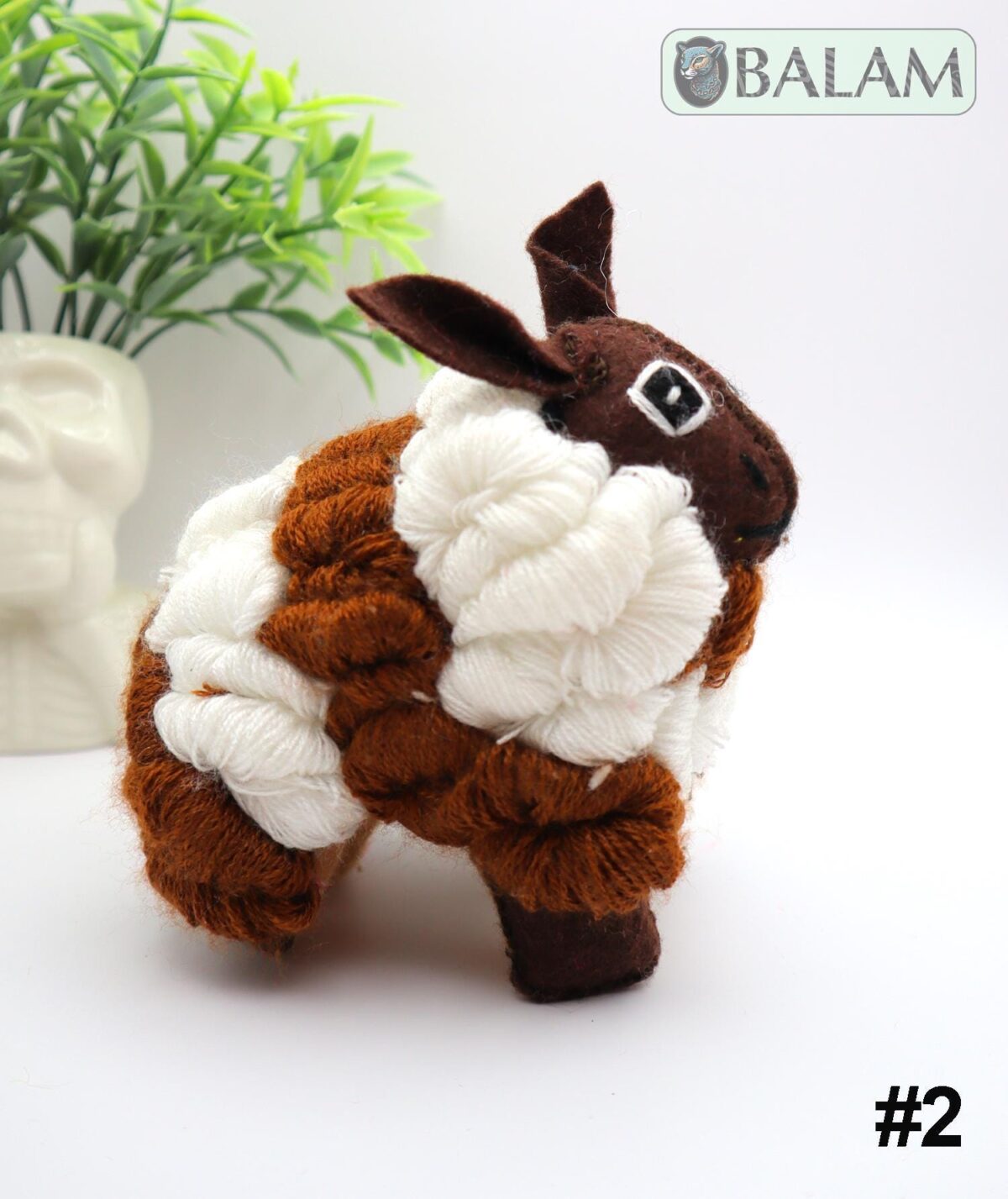 small stuffed animal, sheep stuffed animal, Borrego stuffed animal, Oveja plushie, Colorful Mexican handmade plushies. 5'' tall - Image 6