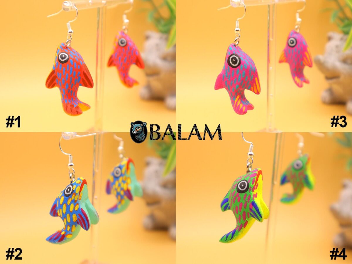 PREMIUM Alebrije Earrings, mini alebrije, armadillo, Axolotl, Bunny, turtle, Cat. Silver-plated hook. Read description - Image 8
