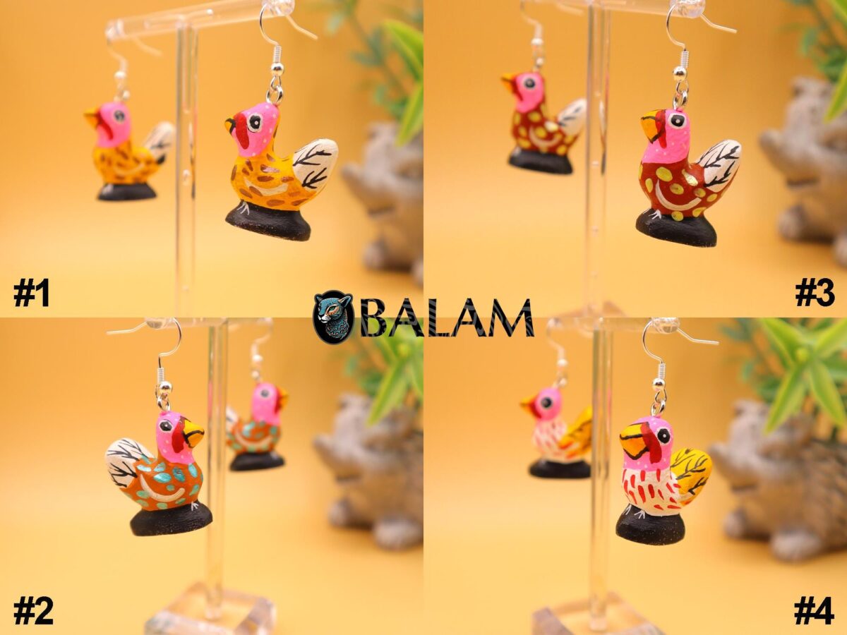 PREMIUM Alebrije Earrings, mini alebrije, armadillo, Axolotl, Bunny, turtle, Cat. Silver-plated hook. Read description - Image 9